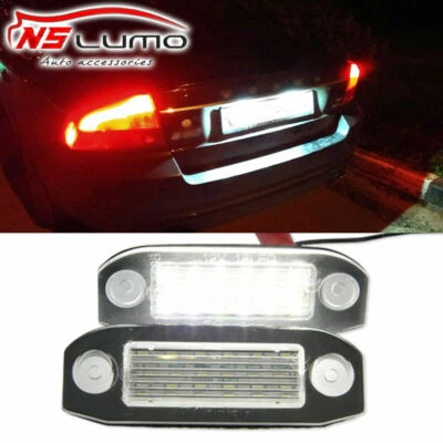 Conjunto de luces LED blancas con número de matrícula para VOLVO XC90 S60 S40 V60 XC60 S80 Foto 1 de 4