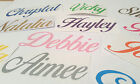Personalised Name Word Coloured Stickers Fancy Wedding Hen Do Bottle Glass Wine