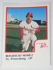 1986 PROCARDS ST. PETERSBURG CARDINALS MAURICIO NUNEZ CARD