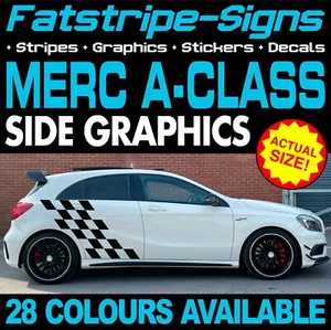 to fit MERCEDES A CLASS GRAPHICS DECALS STICKERS STRIPES CAR A45 AMG 1.6 2.0 D - Picture 1 of 2