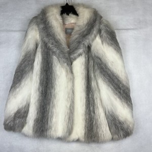 jordache white fur coat