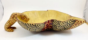 Handcrafted Wooden Cheetah Bowl from Ethnic Arts Africa - Picture 1 of 6