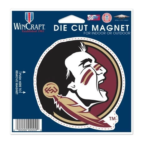 FLORIDA STATE SEMINOLES LOGO DIE-CUT VINYL MAGNET 4"X5" HIGH QUALITY Cover