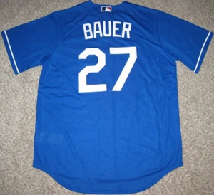 Camiseta deportiva Nike Trevor Bauer Los Angeles Dodgers azul alternativa para hombre - Imagen 1 de 4