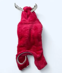 LuvGear Fleece Reindeer Hooded Dog Christmas Pajamas Pink SMALL NEW!! - Picture 1 of 4