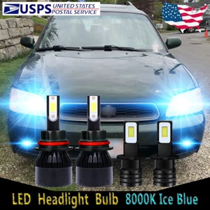For Subaru Legacy 2000 2001 2002 2003 2004 LED Headlight Bulb + Fog Light 4X C9L - Picture 1 of 12