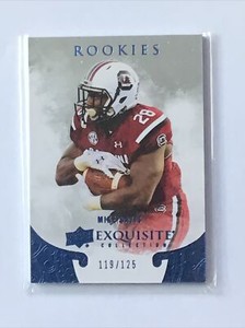 2014 Upper Deck Exquisite Collection Rookies #119/125 Mike Davis South Carolina