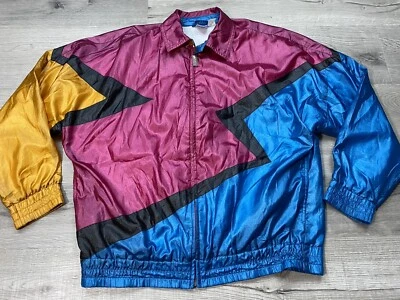 Vintage Tail Colorful Tennis Track Jacket Women Medium - Image 1 of 4
