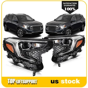 Headlights Assembly w/LED DRL HID/Xenon Projector For 2018-2021 GMC Terrain Pair - Picture 1 of 7
