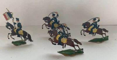 Soldats Plats d'étain Quatre Cavaliers français - Photo 1/4