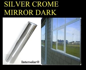 Espejo cromado plateado/negro tinte ventana hogar 60" x 100' 2 capas 05% oscuro intersolar - Imagen 1 de 3
