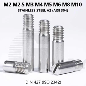 M2 M3 M4 M6 M8 M10 Slotted Shoulder Screws Dowels Pins Headless Stainless Steel - Picture 1 of 87