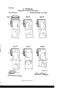 Heim Wand Kunstdruck Jahrgang Blaupause Plan- Toilet Roll Lack - A4,A3,A2,A1 - Bild 1 von 1