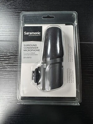 Saramonic SR-VM1X Shotgun Microphone w/ Shock Mount Digital Camera Shotgun Mic - Image 1 of 4