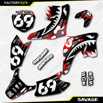 Kit de gráficos camuflaje salvaje gris y rojo para Suzuki Drz70 08-19 Drz 70 calcomanías Foto 1 de 3