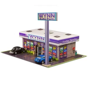 (PLEASE READ) Flexstock New "Wynn Auto Parts"  1/64 S Scale RR /HO Slot Car Kit - Picture 1 of 7