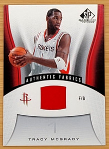 2006-07 SP GAME USED TRACY MCGRADY AUTHENTIC FABRICS GAME USED JSY