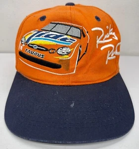 1990’s Ricky Rudd NASCAR Hat Tide Taurus Embroidered Auto Racing Cap Orange READ - Picture 1 of 18