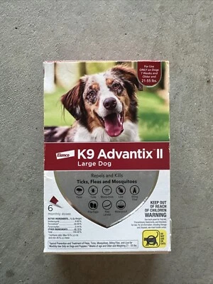 K9 Advantix II Flea & Tick Medicine Large Dog 6 Month Supply Pack 🔥NEW🔥 - Image 1 of 3