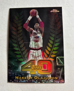 1997 Topps cromo 40 refractor Hakeem Olajuwon con lote de 78 tarjetas ver lista de fotos - Imagen 1 de 19