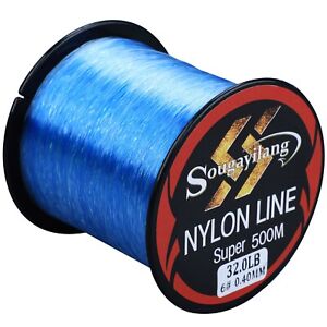 500M Monofilament Line 11-36.3LB Super Strong Nylon Fishing Line Leader Line
