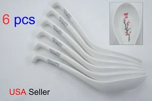6 PIEZAS Cucharas de sopa de melamina Flor Melamina Ramen Fideos Cucharas de sopa - Vendedor de EE. UU. - Imagen 1 de 9