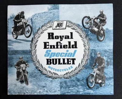 ROYAL ENFIELD SPECIAL BULLET VINTAGE MOTORCYCLE GATEFOLD SALE BROCHURE PRICES - Image 1 of 4
