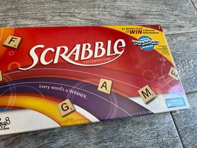 SCRABBLE Crossword Game 2007 Parker Brothers Hasbro Board Family Fun New Sealed - Image 1 of 4