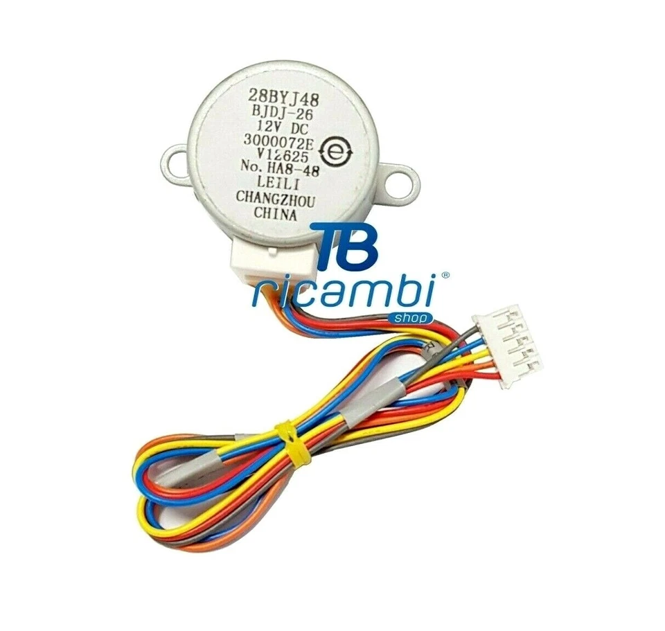 MOTORINO DEFLETTORE ALETTE CONDIZIONATORE 12V DC 28BYJ48 BJDJ-26 RIELLO