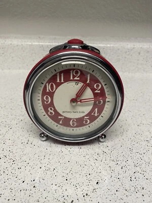 Pottery Barn Kids - Alarm Clock - Big Ben Retro Style - Red - Image 1 of 4