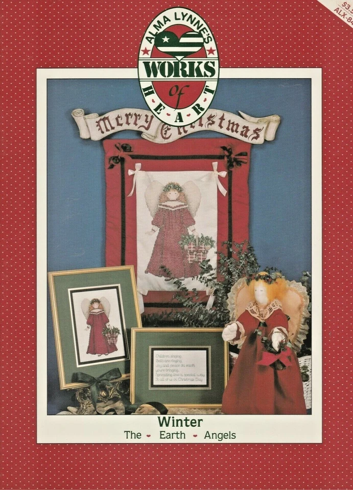 "Winter Angels" Alma Lynn's Cross Stitch & Doll Pattern Chart - Image 1 of 1