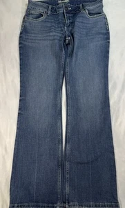 WRANGLER JEANS Medium Wash Low-Rise Boot Cut Denim Western Jeans Women's 9x32 - Picture 1 of 8