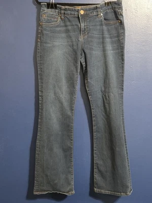KUT from the Kloth Jeans Size 12 Blue Nicole High Rise Bootcut Medium Wash Denim - Image 1 of 2