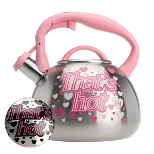 Paris Hilton Whistling Stovetop Tea Kettle, Stainless Steel with Color Changing  - Picture 1 of 6