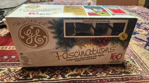 Vtg GE Fascinations Multi Pattern 160 Christmas Light Set 1990 - Picture 1 of 7