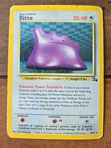 1999 Pokémon Card - 1st Edition Ditto Fossil 18/62 *RARE* - Picture 1 of 9