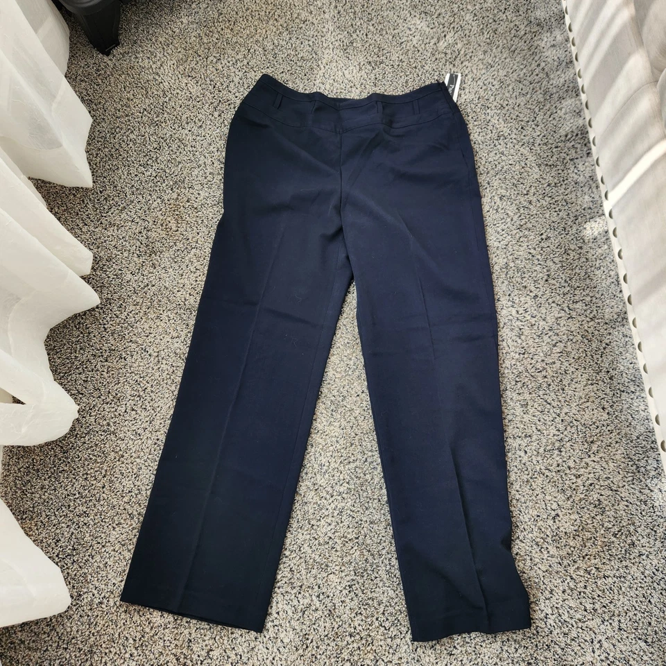 Pantology Mujer Azul Marino Vestido Carrera Pantalones Nuevo con Etiquetas Talla 14 Cremallera Lateral Bg7 Foto 1 de 4