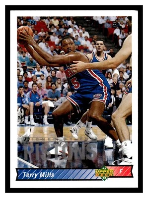 Terry Mills #292 1992-93 Upper Deck Detroit Pistons - Image 1 of 2
