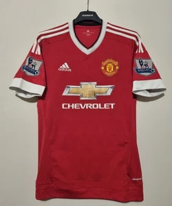 MAGLIA manchester united adidas S 2015-16 FOOTBALL SHIRT JERSEY MAILLOT CALCIO - Foto 1 di 7