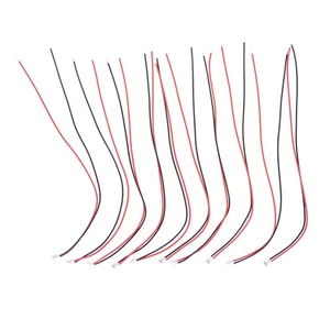 10Pcs Mini Micro PH 2.0mm JST 2-Pin Male Connector Plug Wires Cables 200mN-y- - Picture 1 of 6