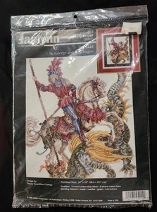 Janlynn St. George & der Drache Kreuzstich-Set von Donna Vermillion Giampa - NEU - Bild 1 von 4
