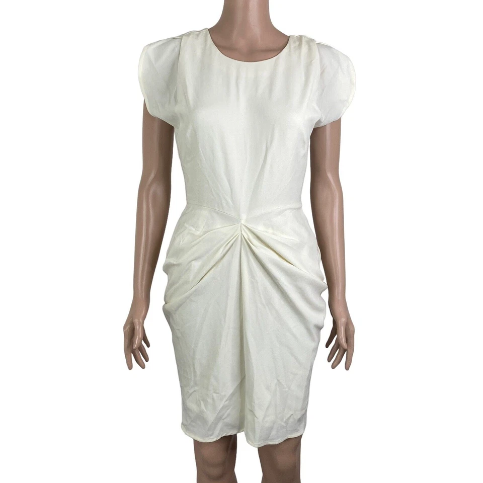 Vestido Guess para mujer talla 4 fruncido blanco roto Foto 1 de 4