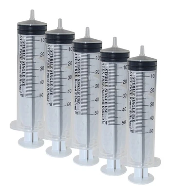 Romed Medical Einmalspritzen 3-parth (Spritze 50 ml, Menge: 5 Stück)