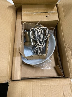 Progress Lighting P5023-09 Brookside Pendant, 8" x 7.5", Nickel - Image 1 of 2