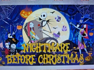 Banner colgante Pesadilla antes de Navidad con ojales, Jack Skellington y otros - Imagen 1 de 7
