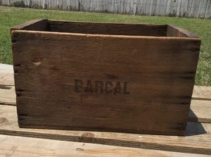 Preston CA Barcal Mineral Water John Kolling Longfellow Bottle Wood Crate Box - Picture 1 of 7
