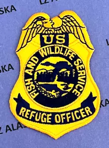 US FISH & WILDLIFE SVC. DEPT. OF THE INTERIOR REFUGE OFFICER COLOR PATCH (SPC7) - Picture 1 of 3