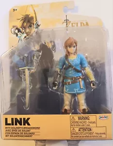 Legend of Zelda Breath Of The Wild Action Figure Link W/ Broadsword NEW Jakks - Picture 1 of 2