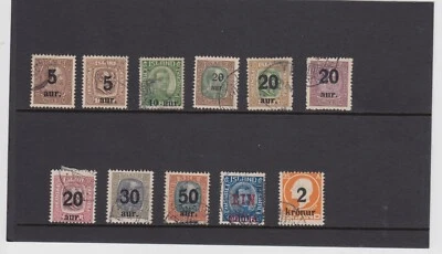 ICELAND 1921/30 S.G.137/47 SET TO 2K. GOOD/ FINE USED. CATALOGUED £385.00. - Image 1 of 2