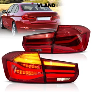 Fanali posteriori a LED rossi VLAND per BMW Serie 3 F30 F35 F80 berlina E-mark 2013-2018 - Foto 1 di 14